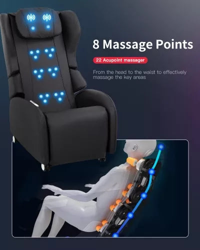 Full Body Shiatsu Massage Chair With 3-Speed Folding Backrest - BestMassage 